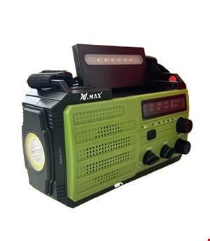 رادیو و پاور بانک اضطراری خورشیدی چراغ دار ویمکس